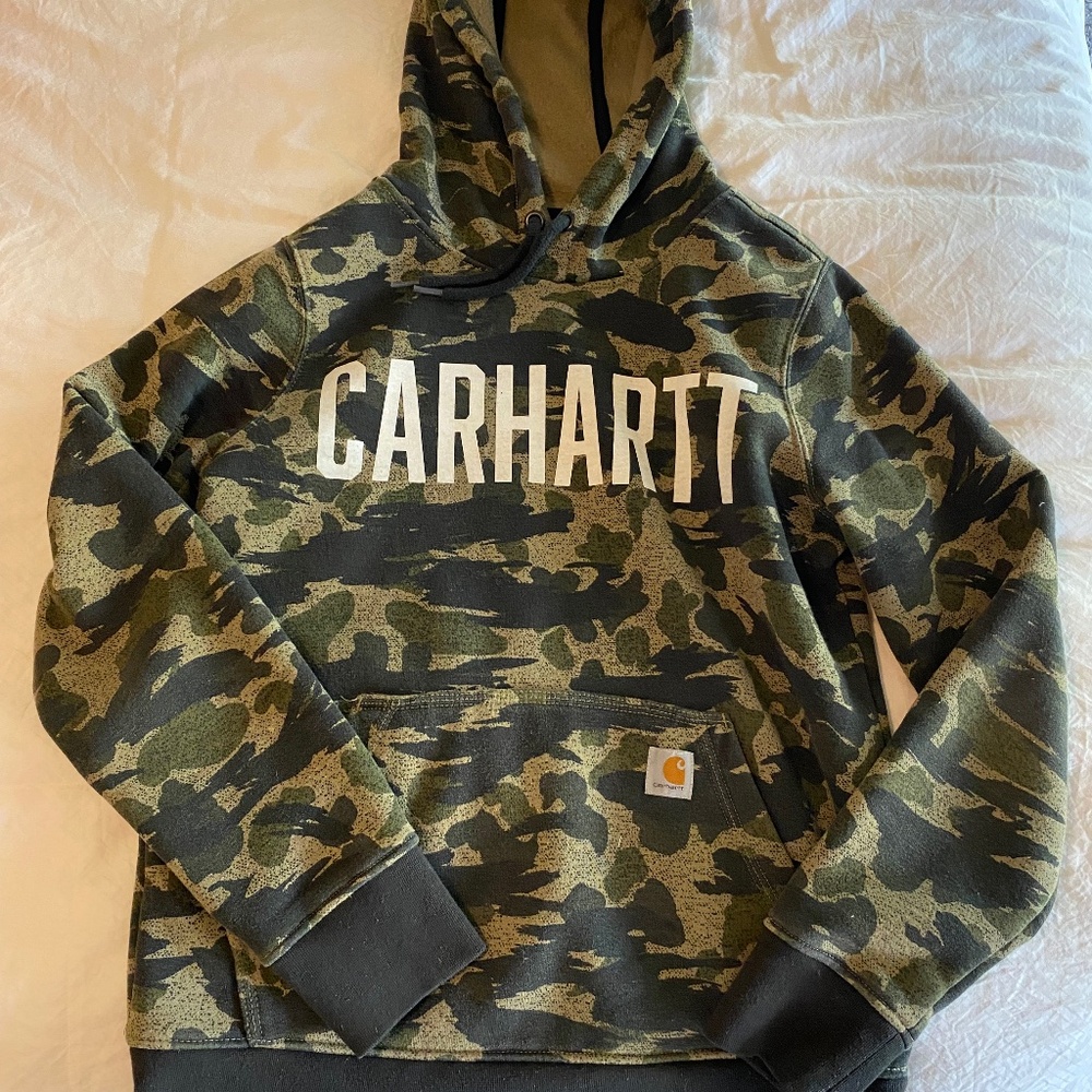 Carhartt Hoodie Camo Size Small